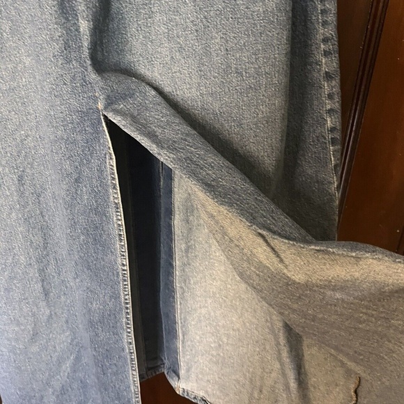 Vintage Late 90’s NWT Fragile Jeans Denim Long Duster Overcoat - Picture 10 of 13